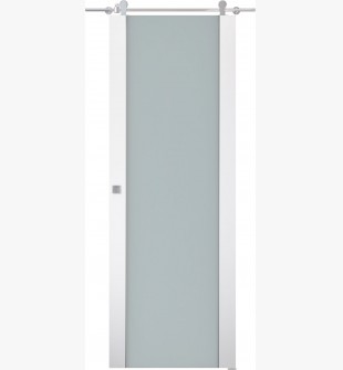 Smart Pro H3g Vetro Polar White Barn doors