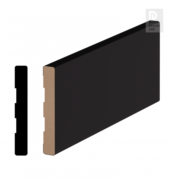 Modern Interior BASE MOLDING TYPE 90/12 BLACK MATTE 96"