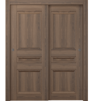 Oxford Duo 07 2R Pecan Nutwood Bypass doors