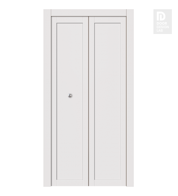 Shaker 1 Panel Snow White Bi-folding doors