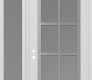 Modern Steel Front Door Diamond C16 48" x 96" white/white frosted Glass Panel stainless steel RHI with Sidelite and Transom frosted Glass