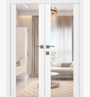 Smart Pro H3g Clear Vetro Polar White Double doors