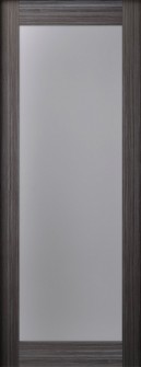 DOOR SLAB PALLADIO 207 VETRO GRAY OAK 36" X 80" X 1 9/16" TEMPERED FROSTED GLASS