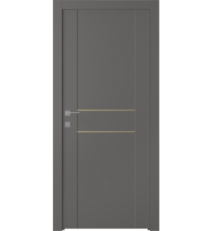 Avon 01 2Hn Gold Gray Matte Single Doors