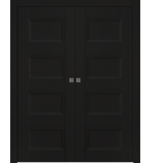 Oxford Duo 07 3R Black Matte Double pocket doors