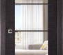 Avanti 4 Lite Clear Vetro Black Apricot Modern Interior Door by Belldinni