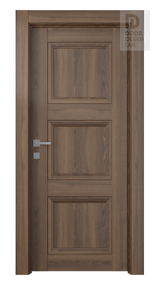 Modern interior door Oxford Duo 07 2Rn Pecan Nutwood for $424.00 | Door ...