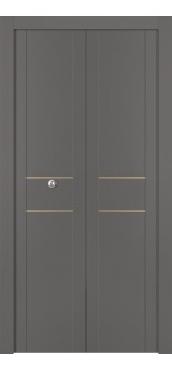 Avon 01 2Hn Gold Gray Matte Bi-folding doors