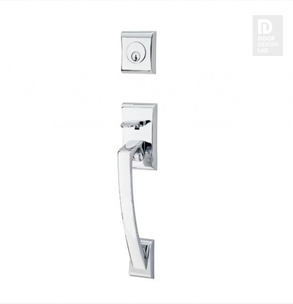 EMTEK ARES DUMMY 4807 POLISHED CHROME US26 for Steel Front Doors