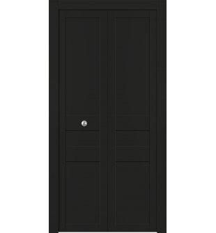 Avon 07 2R Black Matte Bi-folding doors