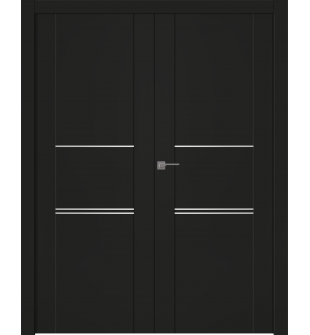 Avon 01 3H Black Matte Double doors