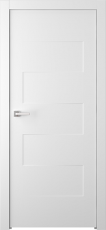5 Panel Modern Shaker Snow White Single Doors