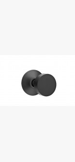 EMTEK ROUND KNOB WITH MODERN ROSETTE PRIVACY LH FLAT BLACK (US19) 5207