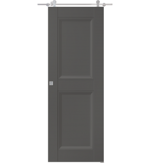 Oxford Duo 07 Rn Gray Matte Barn doors