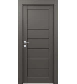 Alda Gray Matte Hinged doors