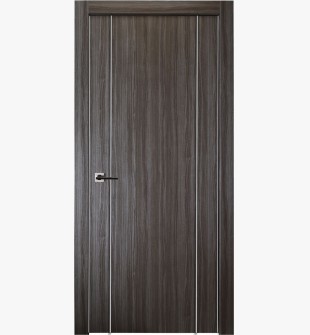 Unica 2U Gray Oak Hinged doors