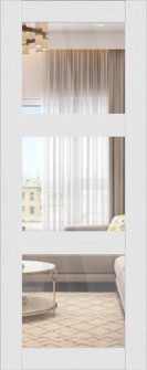 DOOR SLAB PALLADIO 3 LITE CLEAR VETRO BIANCO NOBLE 30" X 96" X 1 9/16" TEMPERED CLEAR GLASS