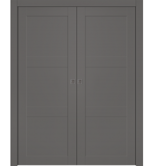 Avon 07 2Rn Gray Matte Double pocket doors