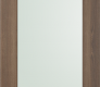 Modern Interior DOOR SLAB AVON 207 VETRO PECAN NUTWOOD 28" X 80" X 1 3/4"