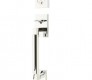 EMTEK HERCULES SMOOTH SECTIONAL SINGLE CYLINDER KEYD 4214 POLISHED CHROME for Steel Front Doors