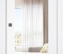 Smart Pro 207 Clear Vetro Polar White Modern Interior Pocket Door by Belldinni