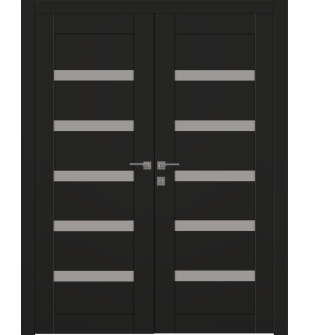 Avon 07-04 Vetro Black Matte Double doors