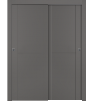 Avon 01 1H Gray Matte Bypass doors