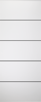 DOOR SLAB SMART PRO 4H BLACK POLAR WHITE 24" X 92 1/2" X 1 3/4" SOLID CORE