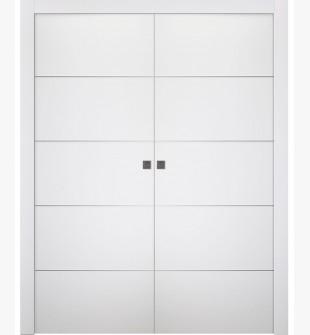 Palladio 4H Bianco Noble Double pocket doors