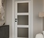 Palladio 3 Lite Vetro Bianco Noble Modern Interior Door by Belldinni