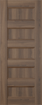 DOOR SLAB OXFORD UNO 07 4R PECAN NUTWOOD 24" X 92 1/2" X 1 3/4"