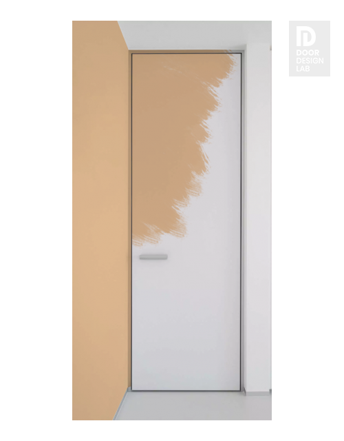 Primed Door Example For Coloring In Beige Frameless