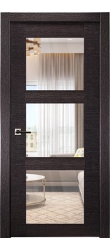 Avanti 3 Lite Clear Vetro Black Apricot Single Doors