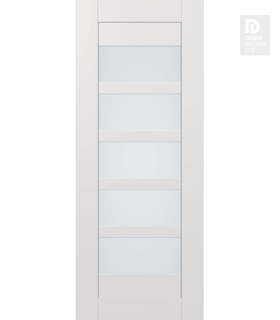 Modern Interior DOOR SLAB AVON 07-07 VETRO SNOW WHITE 32" X 80" X 1 3/4"