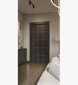 Palladio 4H Gray Oak Hinged doors