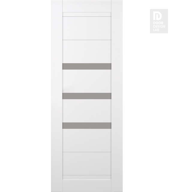 DOOR SLAB DORA VETRO SNOW WHITE 28" X 96" X 1 3/4" FROSTED GLASS