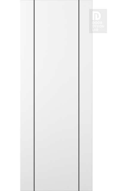 Modern Interior DOOR SLAB OPTIMA 2U BLACK SNOW WHITE 42" X 96" X 1 3/4" SOLID CORE
