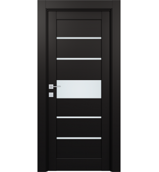 Avon 07-06 Vetro Black Matte Single Doors