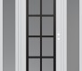 Modern Steel Front Door Diamond C16 64" x 80" white/white frosted Glass Panel black LHI with 2 Sidelites frosted Glass