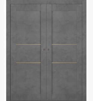 Avon 07 2H Gold Dark Urban Double pocket doors