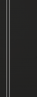 DOOR SLAB OPTIMA 2V BLACK MATTE 28" X 84" X 1 3/4" SOLID CORE