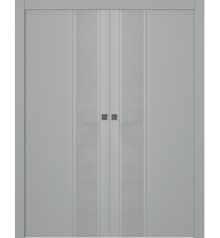 Twinwood 1 Light Grey Double pocket doors