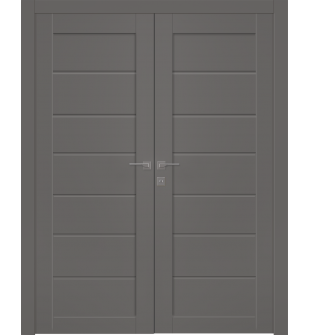 Alda Gray Matte Double doors