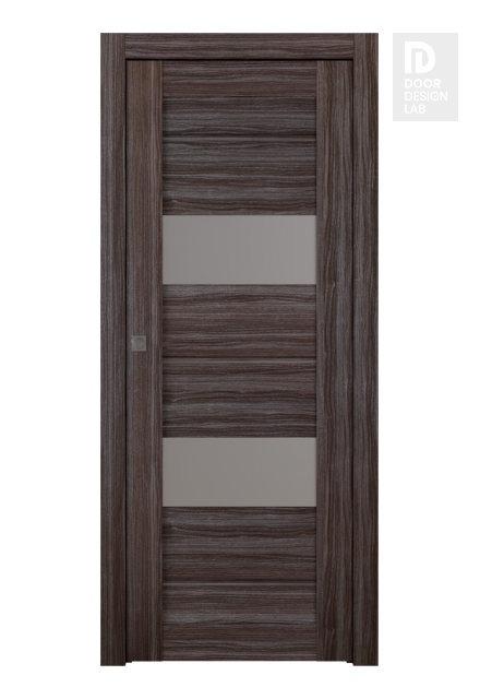 Vita Vetro Gray Oak Pocket doors