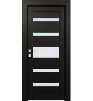 Avon 07-05 Vetro Black Matte Single Doors