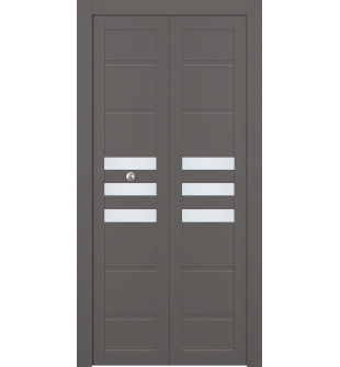 Dome Vetro Gray Matte Bi-folding doors