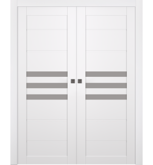 Dome Vetro Snow White Double pocket doors