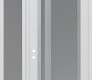 Modern Steel Front Door Diamond C15 48" x 96" white/white frosted Glass Panel stainless steel RHI with Sidelite and Transom frosted Glass
