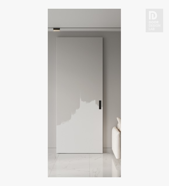 Primed Door White Hidden barn