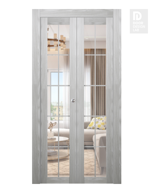 Avon 10 Lite Clear Ribeira Ash Bi-folding doors